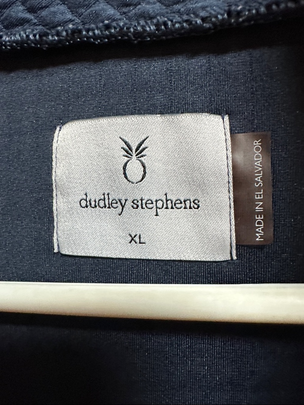 Dudley Stephens Quilted Turtleneck Pullover - Navy - Picture 6 of 7